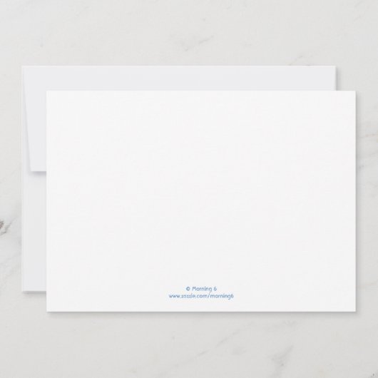 雪だるま 招待状 (裏面)