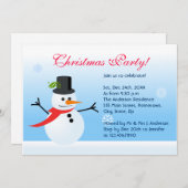 雪だるま 招待状 (正面/裏面)