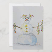 雪だるま 招待状 (正面)