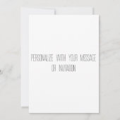 雪だるま 招待状 (裏面)