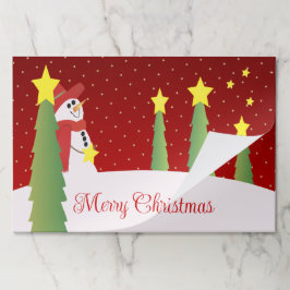 雪だるま（星） ペーパーパッド