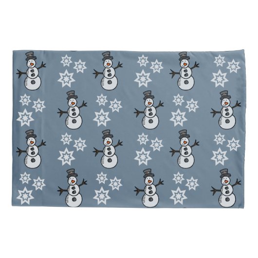 雪だるま 枕カバー (裏面)