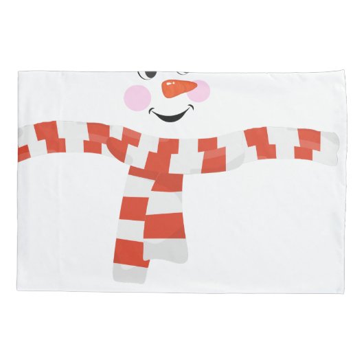 雪だるま 枕カバー (裏面)