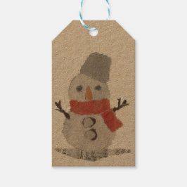 雪だるま、祝日、クリスマスお洒落、 ギフトタグ