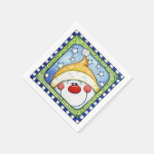 雪だるま-紙ナプキンス スタンダードカクテルナプキン (角)