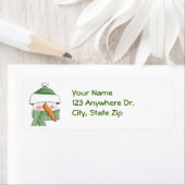 雪だるま（緑） ラベル (インサイチュ)