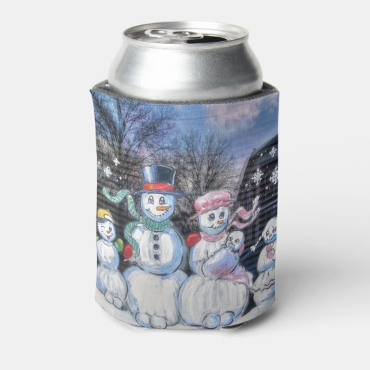 雪だるま 缶クーラー (缶裏面)