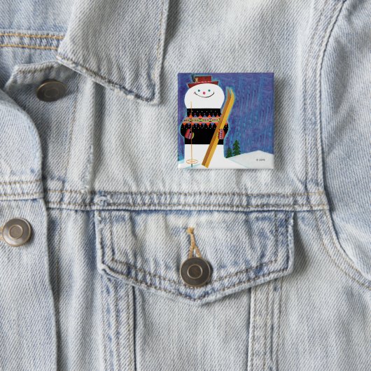 雪だるま 缶バッジ (インサイチュ)