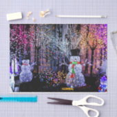 雪だるま 薄葉紙 (クラフト)