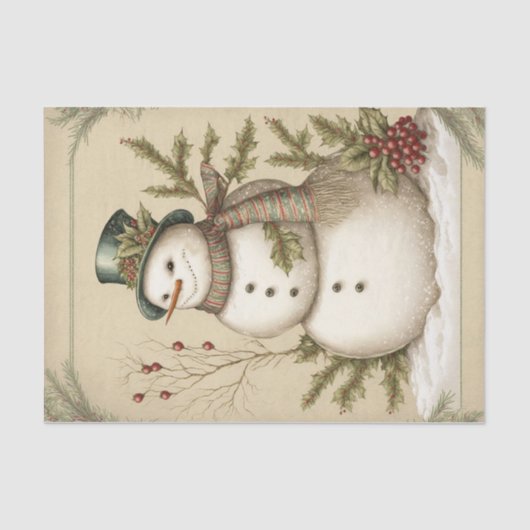 雪だるま 薄葉紙 (正面)