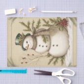 雪だるま 薄葉紙 (クラフト)