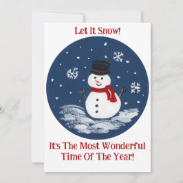 雪だるま 赤 ワンダフル タイム 年 あなたの写真 シーズンカード