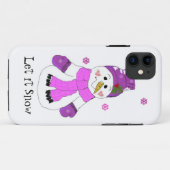 雪だるま 雪が降りますように Case-Mate iPhoneケース (裏面(横))