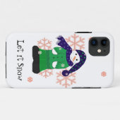 雪だるま 雪が降りますように Case-Mate iPhoneケース (裏面(横))