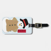 雪だるま（雪のサイン） ラゲッジタグ (正面横)