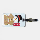 雪だるま（雪のサイン） ラゲッジタグ (裏面横)