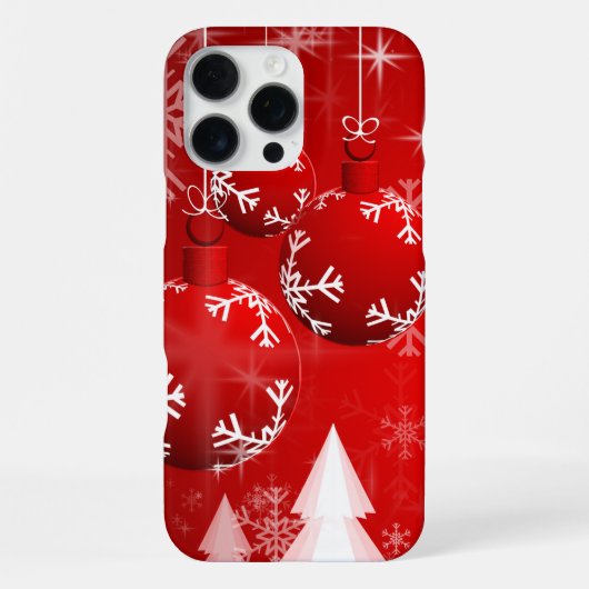 雪だるま&雪の結晶 シームレス パターン iPhoneケース (裏面)