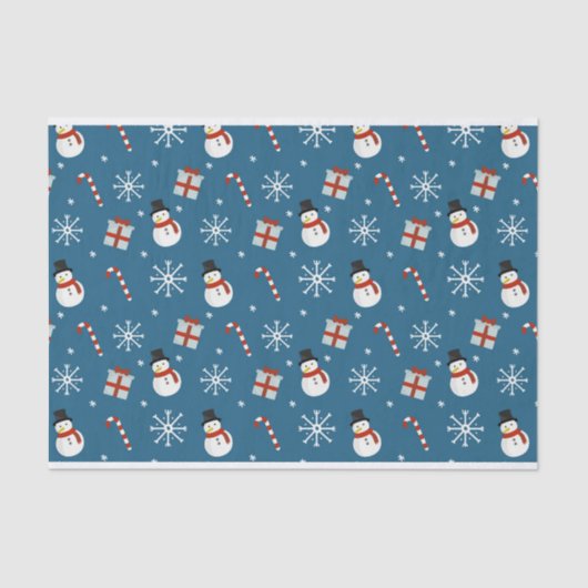 雪だるま、雪片、キャンディ・ケーン 薄葉紙 (正面)