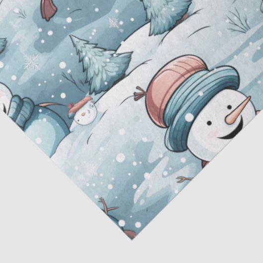 雪だるま、雪片、クリスマスツリークリスマス 薄葉紙 (詳細)