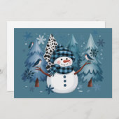 雪だるま 面白い クリスマス Xmas 休暇 ツリー (正面/裏面)