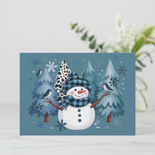 雪だるま 面白い クリスマス Xmas 休暇 ツリー (スタンド正面)