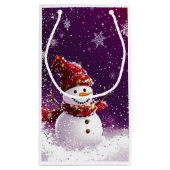 雪だるま#1抱き枕 スモールペーパーバッグ (裏面)