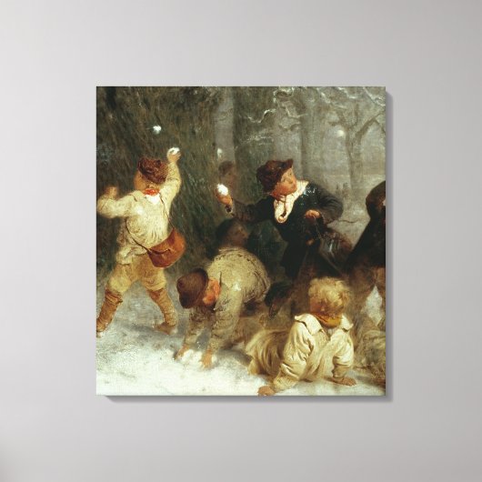 雪だるま， 1865 キャンバスプリント (正面)