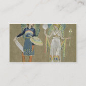 「雪だるま」1899年からの小妖精や小人そして妖精ペインター、 名刺 (裏面)