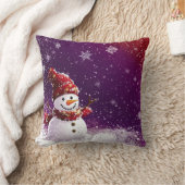 雪だるま#1 クッション (ブランケット)