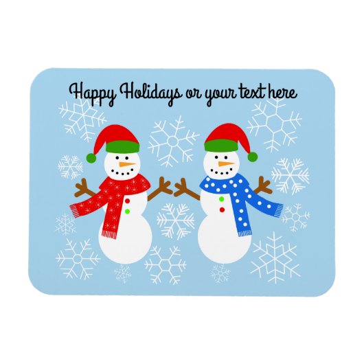 雪だるま#3磁石 マグネット (横)