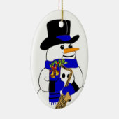 雪だるま#7 セラミックオーナメント (右)
