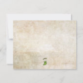 雪だるま  blank 御礼カード / ホリデーシーズン ノートカード (裏面)