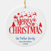 雪だるま | CHILLINと私の雪おもしろい セラミックオーナメント (裏面)