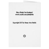 雪だるま「HAPPY NEW YEAR」カード (裏面)