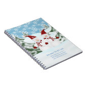 雪だるま:Holiday To doリストノートブック ノートブック (右側)