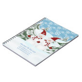 雪だるま:Holiday To doリストノートブック ノートブック (左側)