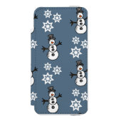 雪だるま INCIPIO iPhoneウォレットケース (フォリオ 正面)