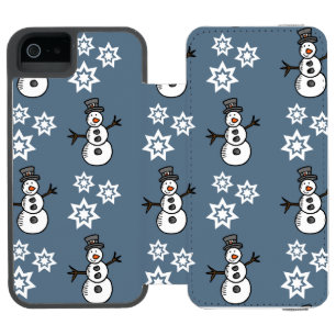 雪だるま iPhone SE/5/5sウォレットケース