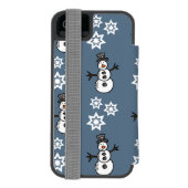 雪だるま INCIPIO iPhoneウォレットケース (フォリオ裏面)