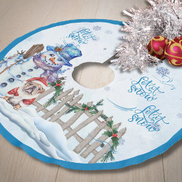 雪だるま | Let it Snow Christmas Treeスカート ブラッシュドポリエステルツリースカート