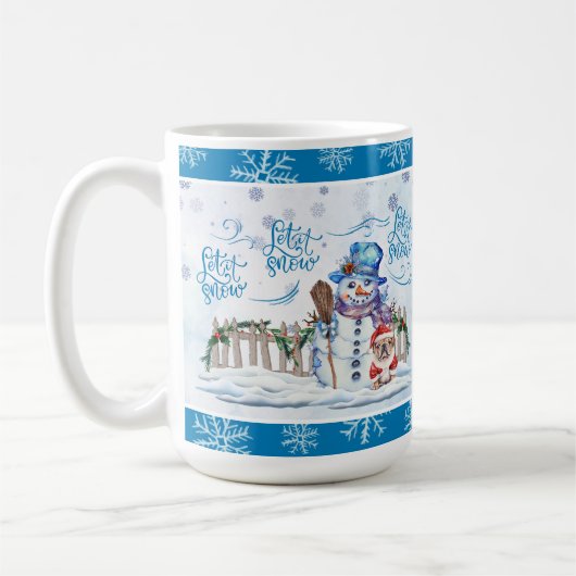 雪だるま | Let it Snow Coffee Mug コーヒーマグカップ (左)