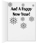 雪だるま「MERRY CHRISTMAS」 & Happy New Year Card (内側 (右))