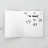 雪だるま「SNOWBODY'S PERFECT」ごめんなさいカード シーズンカード (内部)