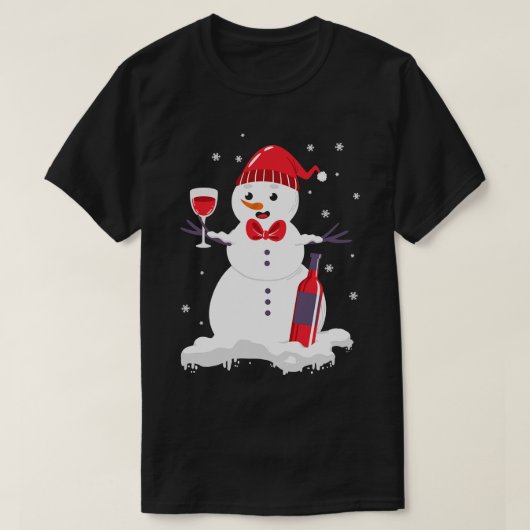 雪だるま Tシャツ (デザイン正面)