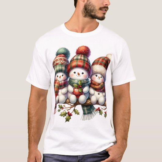 雪だるま Tシャツ (正面)