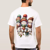 雪だるま Tシャツ (裏面)