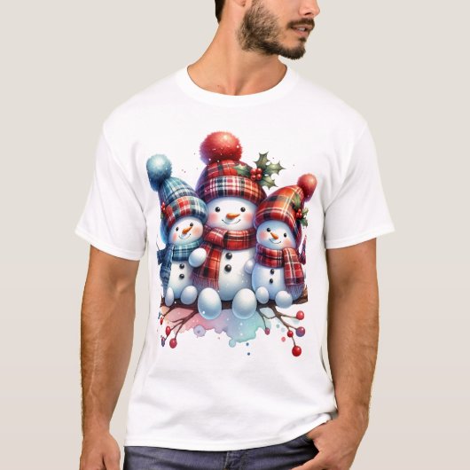雪だるま Tシャツ (正面)