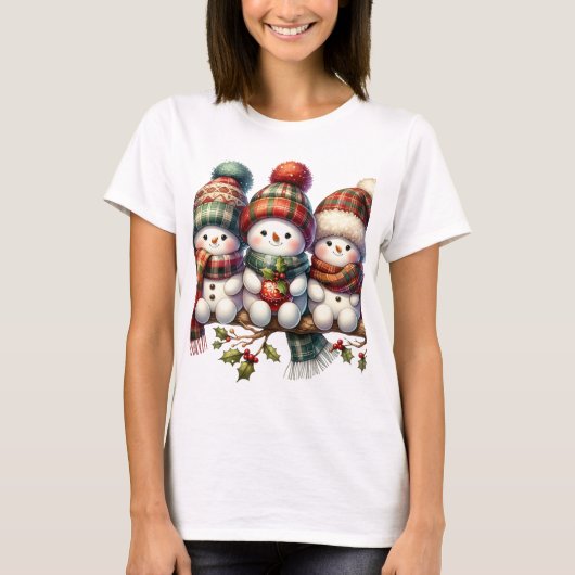 雪だるま Tシャツ (正面)