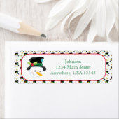 雪だるまinトファトパーソナライズされた ラベル (インサイチュ)