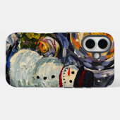 雪だるまiPhoneケース Case-Mate iPhoneケース (裏面 (横))